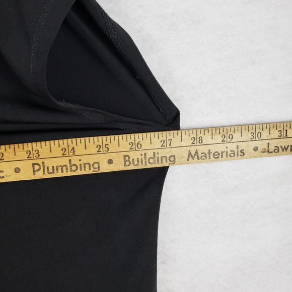 Lane Bryant Womens 22/24 Cap Sleeve Pleated Blouse Black Simple Capsule Wardrobe - Picture 3 of 8